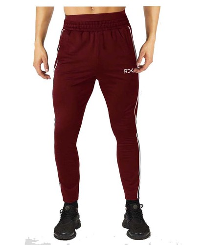 Mens Slim Fit Tracksuit Bottoms Skinny Joggers Sweat Pants Workout Gym Trousers - Picture 17 of 18