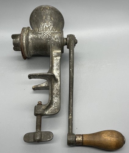 Antik alt Patent 1897 Climax No 52 Lebensmittelzerkleinerer L.F. & C. Fleischwolf Teile - Bild 2 von 6