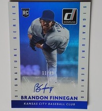 BRANDON FINNEGAN 2015 Donruss Signature Series Rookie Autograph #5 AUTO Blue /99