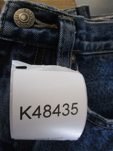 VINTAGE Pepe Jeans Boys 8 Blue Baggy Loose Hip Hop Grunge Denim Pants 24X24 * - Picture 18 of 18