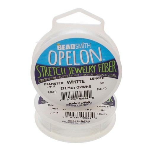 Elastic Stretch Cord 0.7mm OPELON Jewelry Fiber Elastic Cord 5 Meter Spool