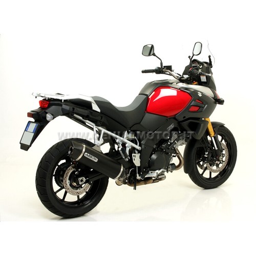 Pot D'Echappement Arrow M Race Tech Alu Noir Suzuki V-Strom 1000 2014 > 2016 - Photo 3/3
