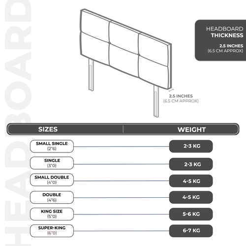 9VP Headboard for Divan Bed Plush Fabric 24" Height All Sizes Bedroom Furniture - Picture 103 of 168