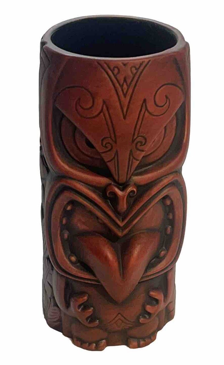 Tiki Farm ティキファーム Mow-Mow Red NEW Tiki Farm Tiki Mug MOW-MOW RED STAIN WITH BLACK WASH