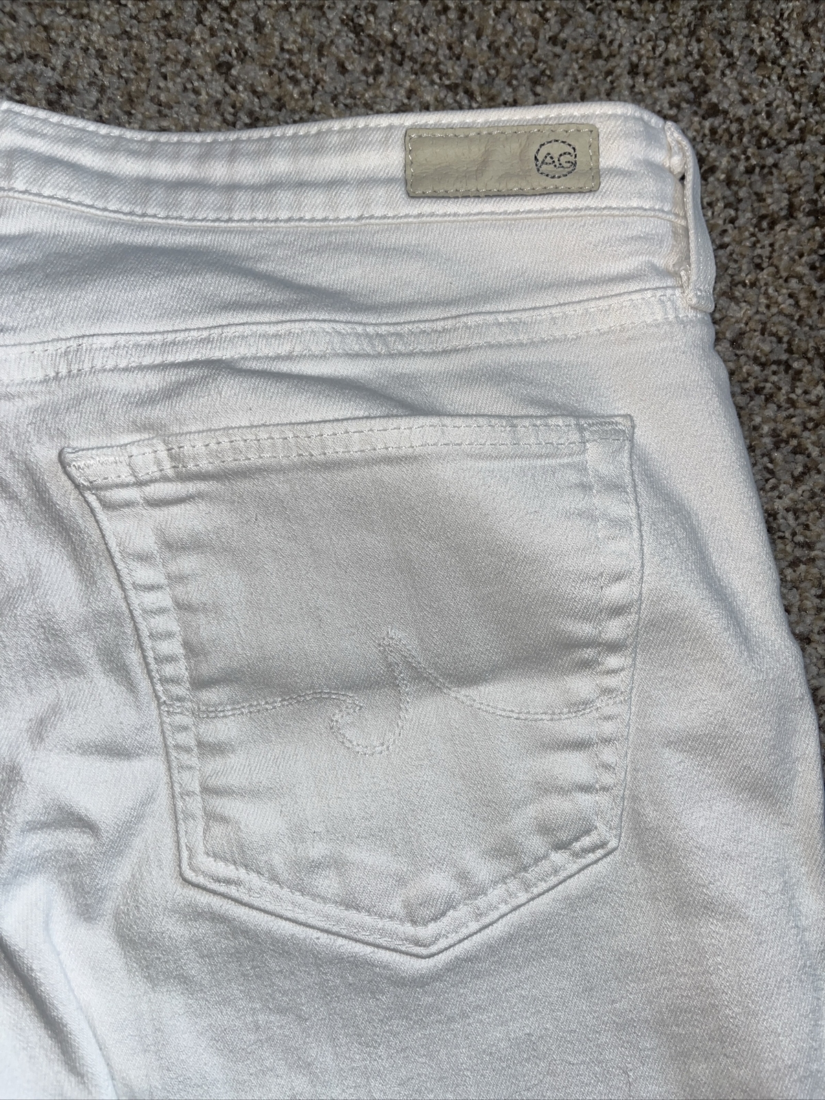 AG Adriano Goldschmied Women’s The Stevie Ankle Jeans White Size 30R - View 13