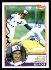 1983 Topps Chris Speier #768 - Montreal Expos