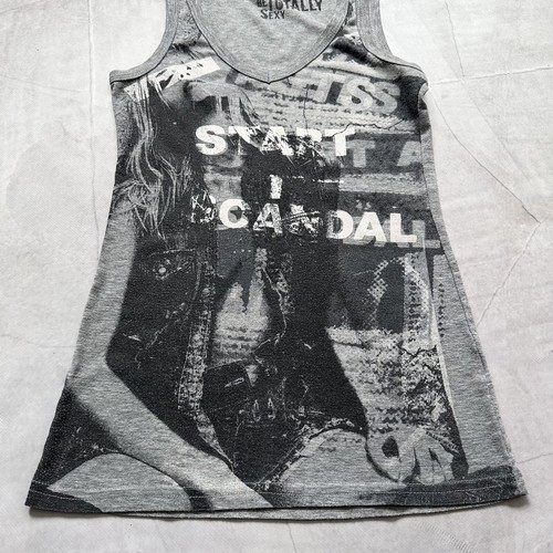 Punk Scandal Hysteric Glamour Style If Six Was Nine Margiela Vibe Tank Top - Picture 4 of 10