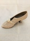 Willitts Just the Right Shoe Figurine "I Do" Satin Ivory Leaves Vintage 1999, Gc