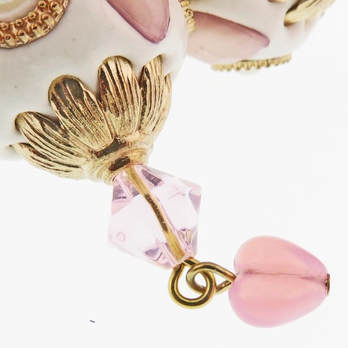 Bonitos Pendientes Rosa Corazón San Valentín y Cuentas Ornamentadas Por SoniaMcD - Imagen 8 de 10