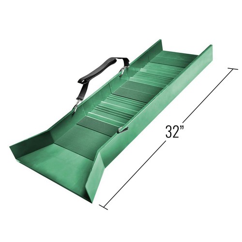 30" Green Light weight ABS Plastic Sluice Box with Shoulder Strap & 2 Carabineer - Bild 11 von 12