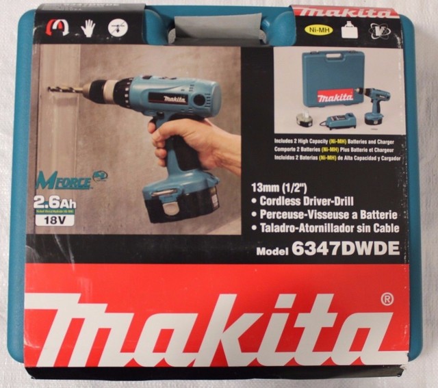 makita 6347dwde 18 volt nimh cordless drill