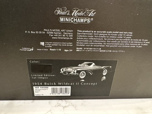 Minichamps 1:18 1954 Wildcat II concept car - Foto 7 di 7