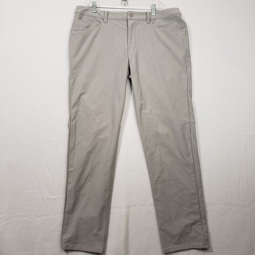 Lululemon ABC Classic-Fit Pants Utilitech Mens size 36x32 Seal Gray 5 pocket