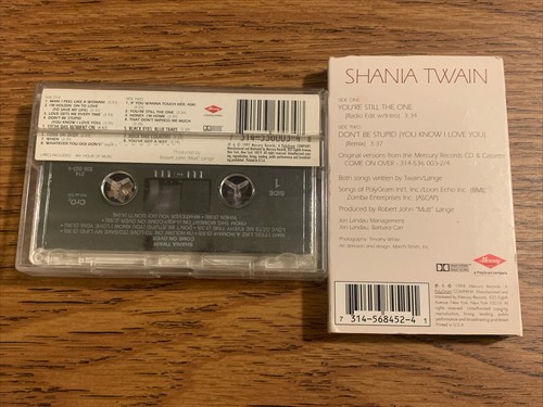 LOT OF 2 SHANIA TWAIN CASSETTES You’re Still The One (single) & Come On Over - Picture 2 of 2