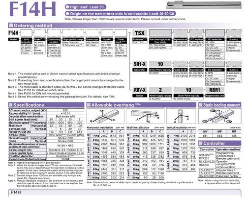 New Yamaha F14H x150mm High-Thrust Linear Ballscrew Actuator with 200watt Servo  - Picture 12 of 12