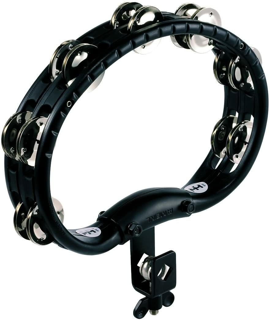 Meinl TMT2BK Mountable 2 Row Steel Jingle Tambourine