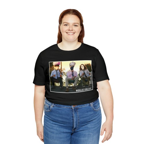 JUJUTSU KAISEN/NARUTO/WORKAHOLICS x WORLDS COLLIDE T-SHIRT (WEISSER UMRISS) - Bild 8 von 13