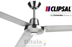 Details About New Clipsal Airflow Metal 3 Blade Ceiling Fan Stainless Steel 1200mm 3hs1200ss