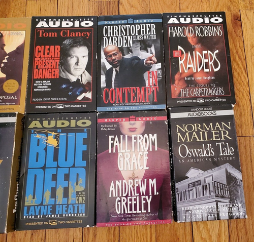 Lot of  12  Audio Books On cassette-Tom Clancy-Rush Limbaugh-Romance-Mystery! - Bild 5 von 8