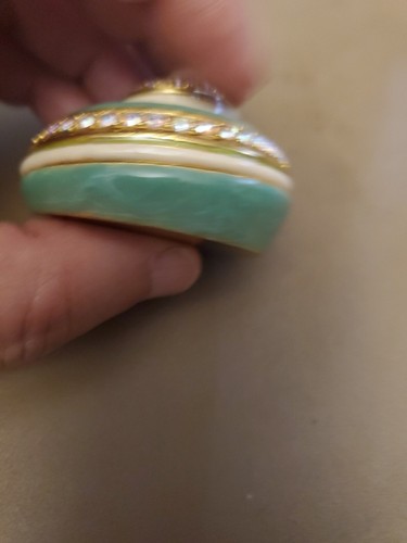 Jay Strongwater Tiered Scallop Shell Trinket Box Seashell Grotto Swarovski - Picture 11 of 17