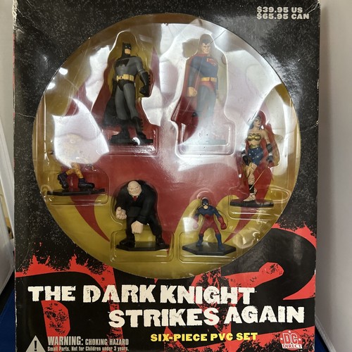 DC Direct The Dark Knight Strikes Again Six 6 Piece PVC Figure Set Superman NIB - Picture 2 of 3