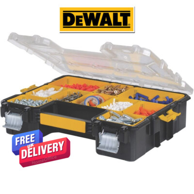DeWalt Parts Pro Organizer Werkzeug Aufbewahrungskoffer Schrauben Nägel Tiefe 7,4 cm