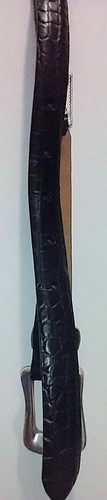 Talbots Croc Printed Leopard Print Calf Hair Belt Size: M - Brighton Hardware - Picture 18 of 21