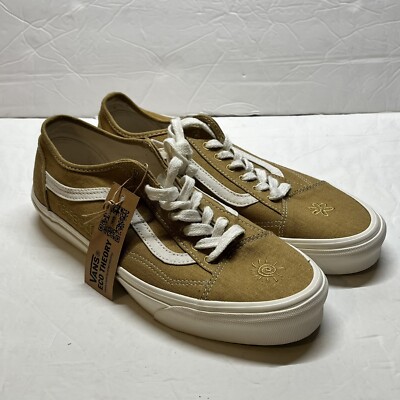 VANS Old Skool Tape Eco Theory Womens 11 Men Gold Peace