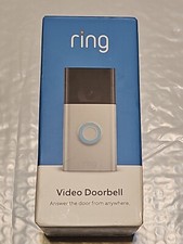 RING VIDEO DOORBELL  2ND GEN SATIN NICKEL NEW.