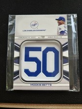 2022 Topps Series 1 #JNM-MB Mookie Betts JERSEY NUMBER MEDALLION -  Dodgers 