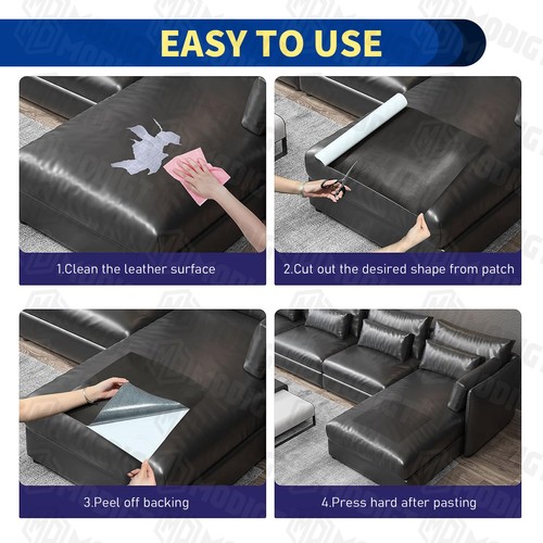 Waterproof Faux Leather Fabric Sheet Home Chair Sofa Lounge Couches Repair Patch - Picture 6 of 24
