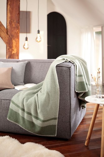 Biederlack Wohndecke Wolle - Bild 7 von 8