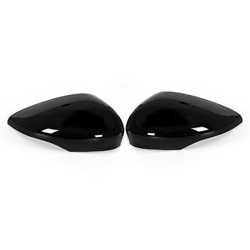 Left &Right Side Gloss Black For Ford Fiesta MK7 Door Wing Mirror Covers Cap UK - Bild 12 von 13