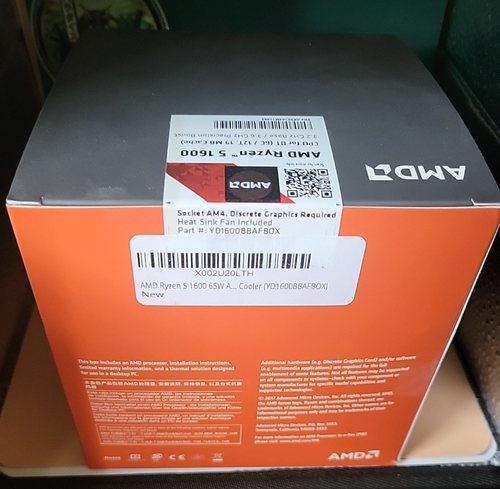 AMD Ryzen 5 1600 65W AM4 - 3.60GHz Hexa-Core (YD1600BBAFBOX) Processor CPU - Picture 4 of 10