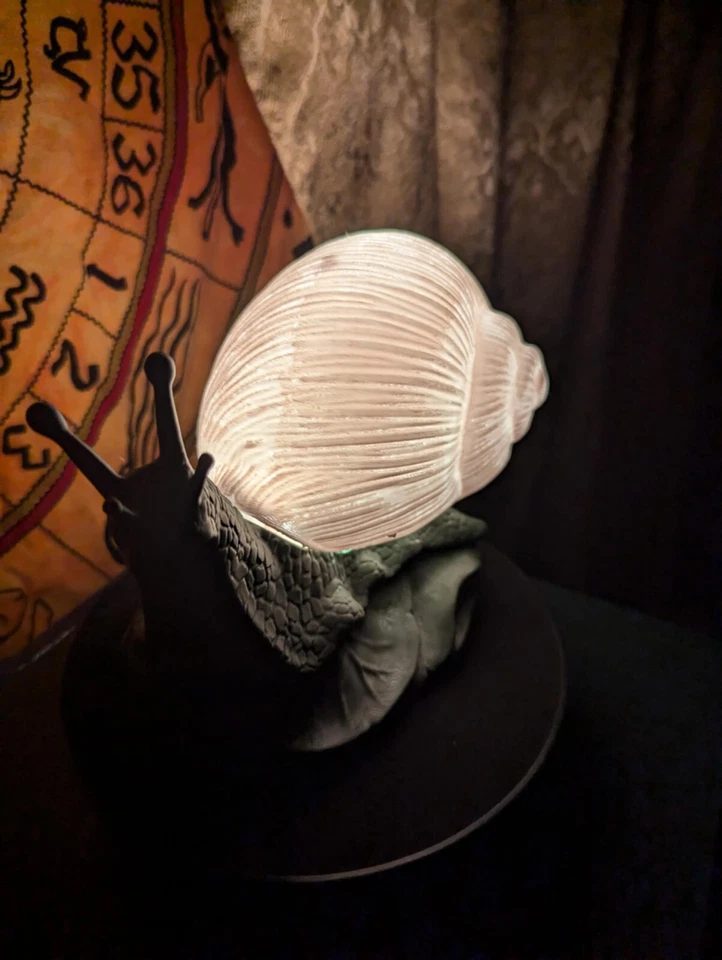 Lámpara Caracol Verde Bosque, Con Carcasa Blanca Lisa, Luz Nocturna, Luz de Estado de Aumento - Nueva Foto 2 de 4