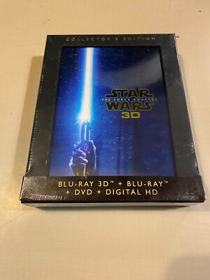 Star Wars: The Force Awakens 3D/Blu-ray/DVD Collector's Edition NEW (Episode 7)