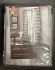 allen + roth 84-in Grey Light Filtering Back Tab Single Curtain Panel Heston New