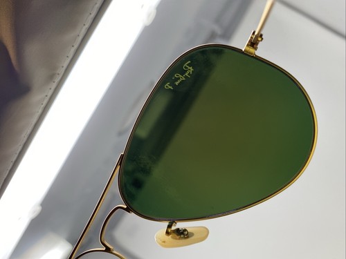 RAY BAN AVIATOR RB3025 112/4D 58-14 MATTE GOLD W/ ORANGE POLARIZED AS22 - Picture 4 of 9