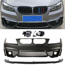 Fit  M4 Style F80 Front Bumper For BMW 3 Series E90 4DR 2009-2011 W/O PDC holes