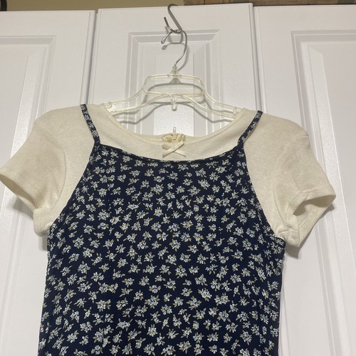 My Michelle Girls 2 pcs  Pioneer Prairie Dress with Removable Denim Vest Size 12 - Picture 6 of 20