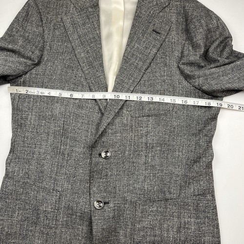 SUITSUPPLY Hudson Suit Jacket Pant Set US 38 EU 48 silk linen wool E. Thomas - Picture 4 of 17