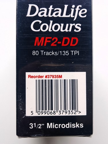 Verbatim Datalife Colours 3 1/2" Microdisks MF2-DD Double Density NOS Disketten - Bild 2 von 3