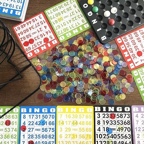 500 Pieces of 3/4 inch Transparent Bingo Counting Chips for Bingo Game Party, - Picture 6 of 6
