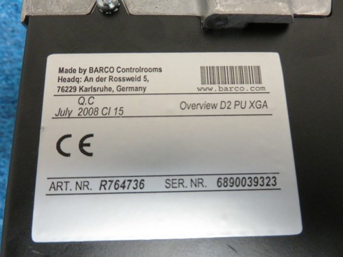 Barco Projector Overview D2 PU XGA R764736 With Lens - Picture 8 of 8