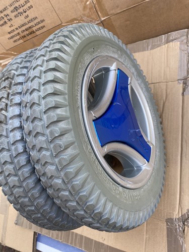 Permobil C500 ESP Power Wheelchair Wheels W/ Tires (PR1MO POWERTRAX 3.00-8) - Picture 2 of 12