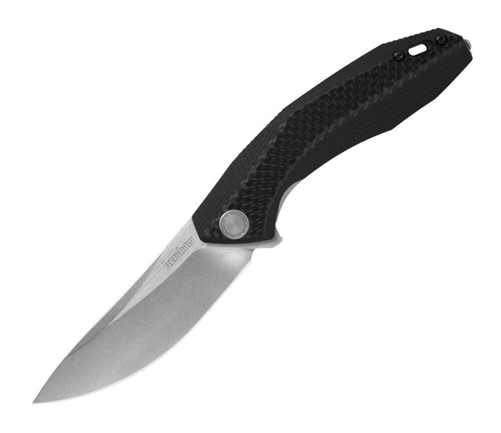 Kershaw 4038 Tumbler Sinkevich Stonewashed D2 Knife Black G10 Handles NEW