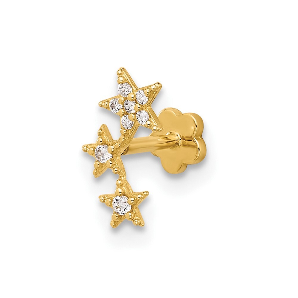 14k Yellow Gold 18 Gauge Polished Cartilage Body Jewelry 14k Yellow Gold 18 Gauge Polished Cartilage Body Jewelry