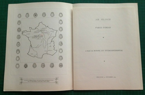 MENU AIR FRANCE PARIS- TOKIO DIMANCHE 29 NOVEMBRE 1964 illustré par PIERRE PAGES - Bild 4 von 4