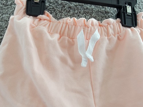 Calvin Klein Jeans Pull-On Sweat Shorts Girls' 5 Peach Elastic Waist Drawstring - Picture 2 of 12