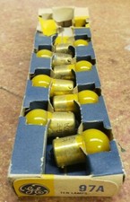 Box of 10 General Electric GE 97A GE97A Miniature Automotive Lamps Light Bulbs